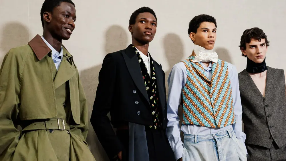 JW Dior Debut Collection wearing 4 mens