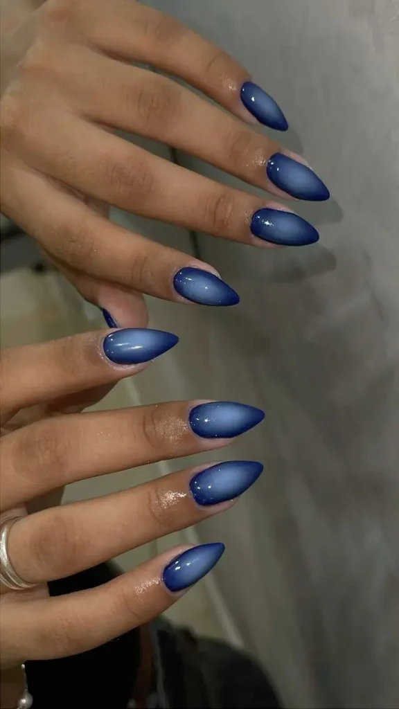 Blue Aura Nails