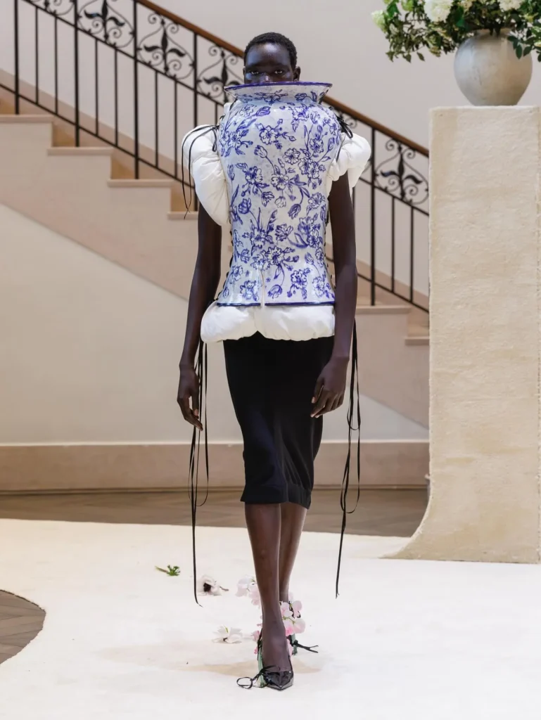 a male model in Daniel Del Valle "the narcissist collection look