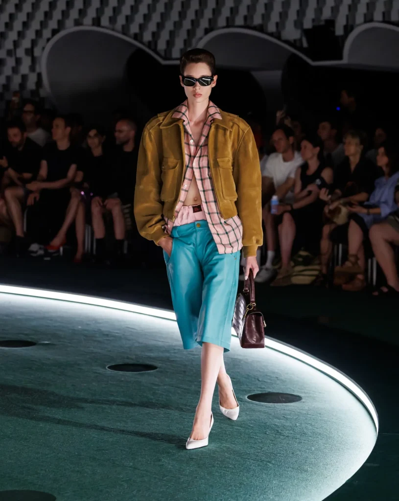 a female model on ramp with Willy Chavarria latest collection