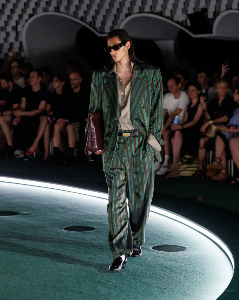 a model on ramp with Willy Chavarria latest collection
