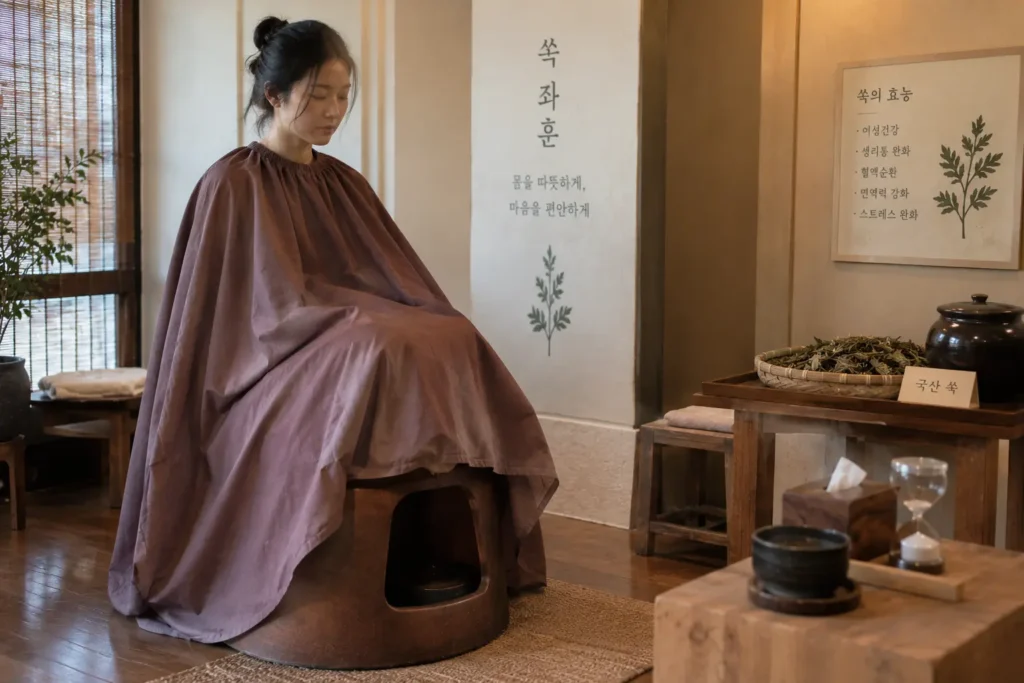a korean girl taking V-Steaming therapy