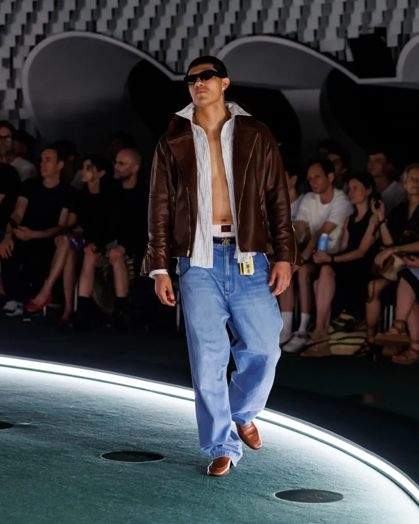 a model on ramp with Willy Chavarria latest collection